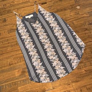 LOFT Small tank top with floral pattern